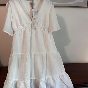 White Womens She and Sky Dress Size M NWT
